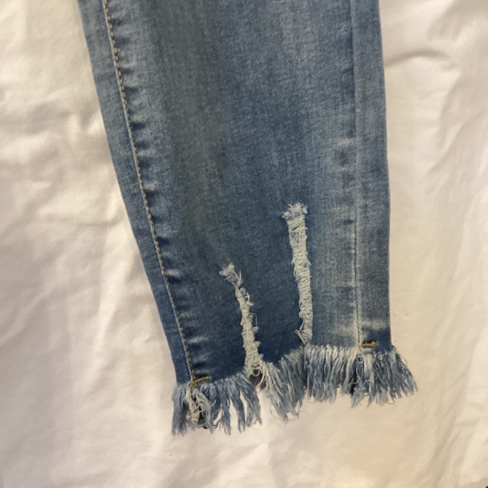 Leopard Print Patchwork Jeans (NWT) - Picture 3 of 6